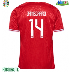 Danmark Mikkel Damsgaard #14 Hemmatröja EM 2024 Kortärmad